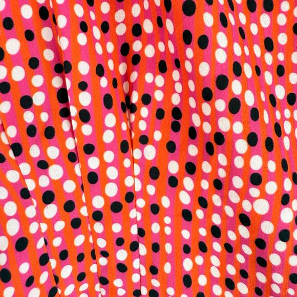 NWT Anthropologie Hutch V-Neck Wrap Dress Size XL Polka Dot Flutter High Low Hem - Picture 10 of 11